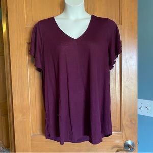 Torrid flutter sleeve top